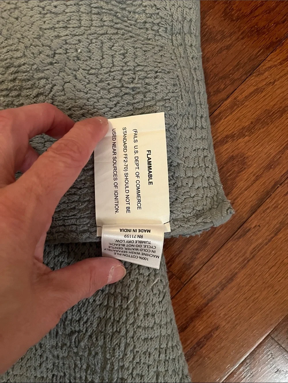 Broyhill Soft Plush Bath Rug in Light Blue